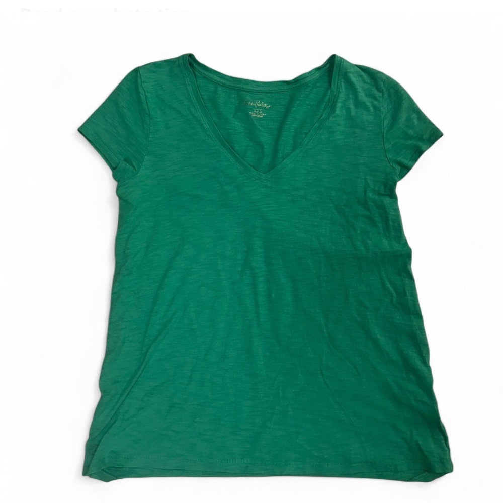 Lilly Pulitzer Green V-Neck Meredith Tee